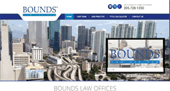 Desktop Screenshot of boundslawoffices.com