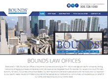 Tablet Screenshot of boundslawoffices.com